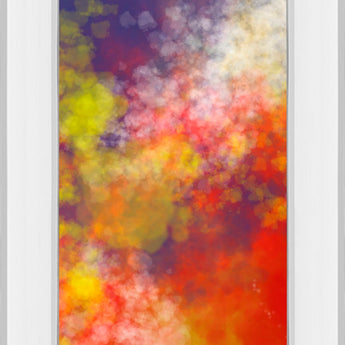 Vapor I. A By Jason Johnson - Mirror Framed Print Wall Art - Red