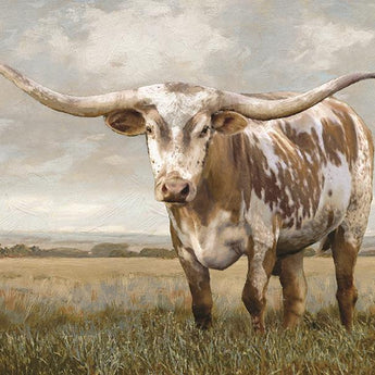 Out Standing In His Field By Amber Sterling (Framed) - Light Brown