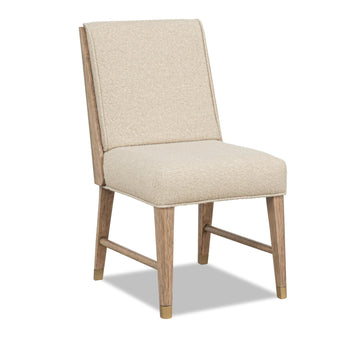 Alden - Wood Back Upholstered Side Chair (Set of 2) - Stonewashed