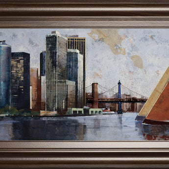Arriving At Manhattan By Marti Bofarull - Dark Gray