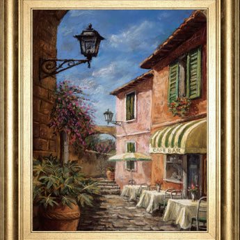 Through The Archway By Surridge, M - Framed Print Wall Art - Light Brown