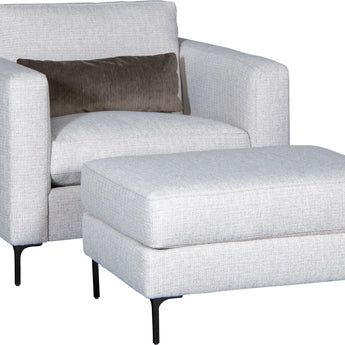 Mayo 1731 Series Fabric Accent Chair with Metal Legs