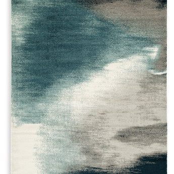 Brentward - 5' x 7' Rug - Blue / Gray / Ivory