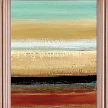 Amber Horizon - 28" x 34" Framed Wall Art - Yellow