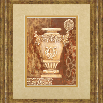 Precious Antiquity Il By Studio Nuvo - Framed Print Wall Art - Light Brown
