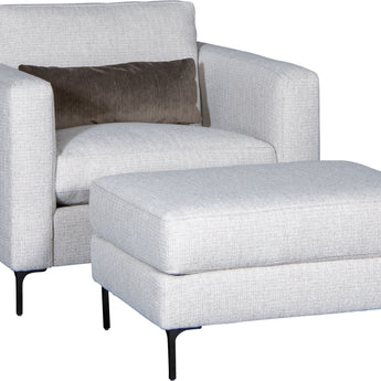 Mayo 1731 Series Fabric Accent Chair with Metal Legs