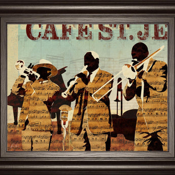22x26 Cafe St. Jean By Kyle Mosher - Light Brown