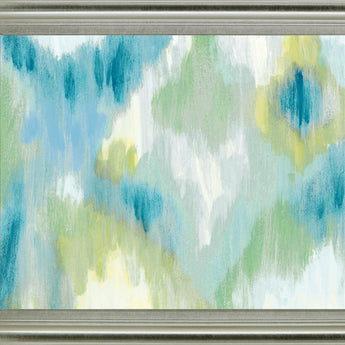 Mist Meadow - 28" x 34" Framed Wall Art - Light Blue