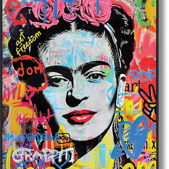 Urban Vivid Muse - 32" x 47" Framed Wall Art - Blue