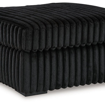 Midnight-Madness - Oversized Accent Ottoman - Onyx