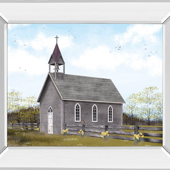 He Is Risen By Billy Jacobs - Mirror Framed Print Wall Art - Dark Gray
