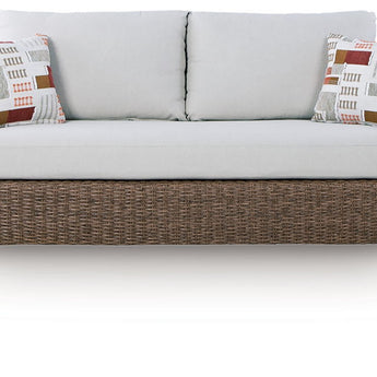 Double Point - Loveseat, Swivel Chairs Set (Set of 3) - Beige