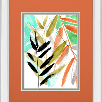 Vivid Fronds II By Jennifer Goldberger - Orange