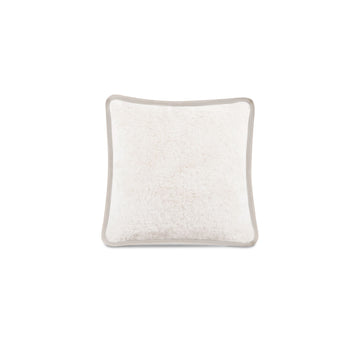 Carr - 20'' Cushion Faux Fur - Cream / White