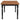 Hollyoak - Farmhouse Rectangular Dining Table With Turned Legs - Walnut And Black