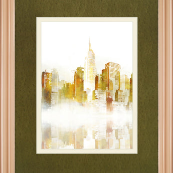New York Sketch By Ken Roko - Yellow