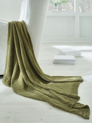 Anawood - Throw (Set of 3) - Olive Green