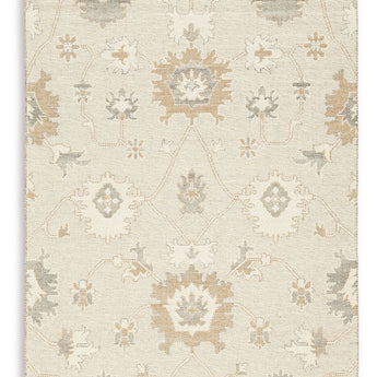 Calkin - 5' x 7' Rug - Linen / Gray / Caramel