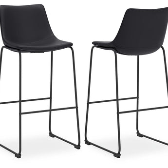 Centiar - Tall UPH Barstool (Set of 2) - Black