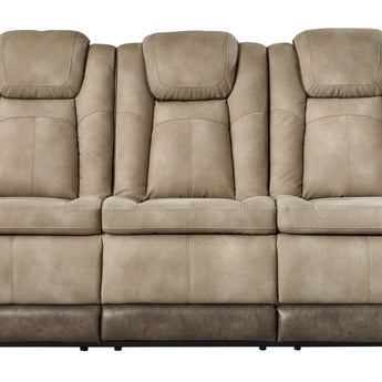 Next-Gen Durapella - Power Reclining Sofa/Adj Headrest - Sand