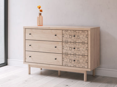 Arloster - Six Drawer Dresser - Tan