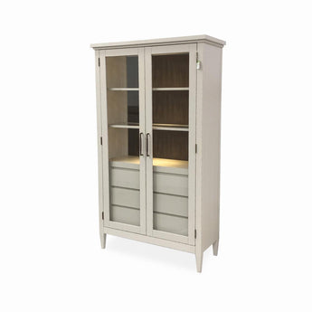 Reflections - Display Cabinet - Cashmere / Dark Roast