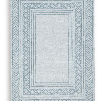 Azelhurst - 5' x 7' Rug - Blue / Ivory / Gray