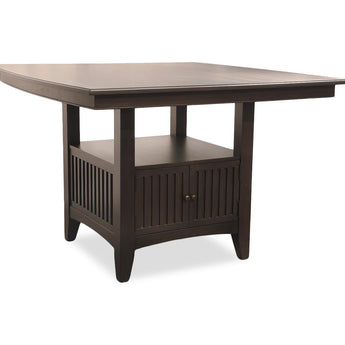 Caldwell - Complete Counter Height Dining Table With Storage Base - Espresso
