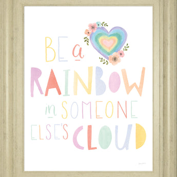 Lets Chase Rainbows II By Jenaya Jackson - Framed Print Wall Art - White