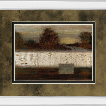Secluded Forest By Roxi Gray - Mirror Framed Print Wall Art - Dark Brown