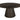 Black Balam - Mesa de comedor redonda - Negro aceite