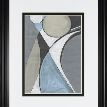 34x40 A Soft Jeweled Geometric II By Merri Pattinian - Dark Gray