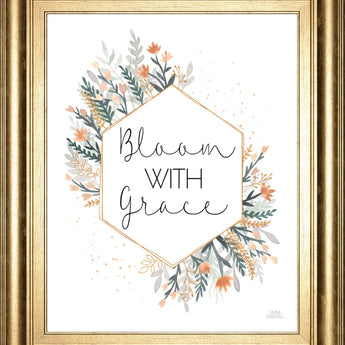 Spring Blooms V By Laura Marshall - Framed Print Wall Art - White
