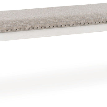 Robbinsdale - Large Upholstered Dining Room Bench - Antique White