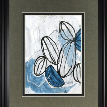 Lanterns I By June Erica Vess - Blue
