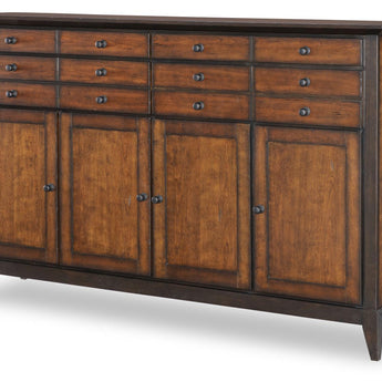 Fenmore - Credenza - Mocha And Distressed Cherry