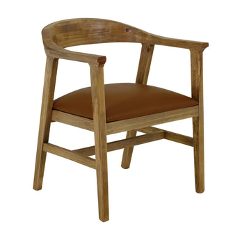 Tulum - Silla con brazos - Marrón dorado