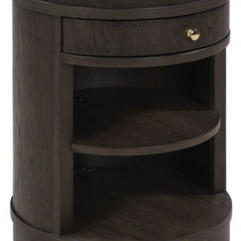 Leighmour - Accent Table - Dark Brown
