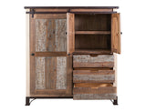 Antique Сhest With 3 Drawers Multicolor - detail