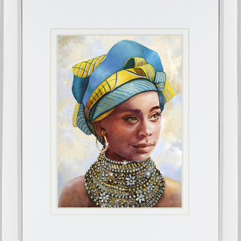 Soulful Beauty I Mirror Framed By Donna Brooks - Beige