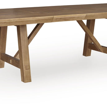Ridgester - Rectangular Dining Room Extension Table - Light Brown