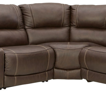 Dunleith - Power Sectional 6 Pc - Chocolate