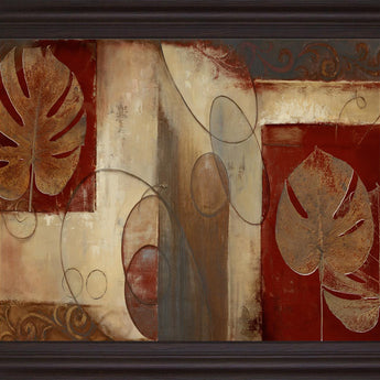 Bronze Silhouette - 28" x 34" Framed Wall Art - Dark Brown