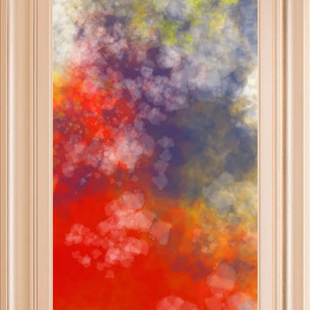 Vapor I. B By Jason Johnson - Framed Print Wall Art - Red