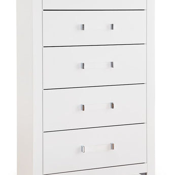 Maeling - Five Drawer Chest - White