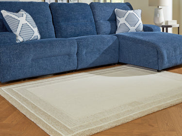 TeeLGan - 5' x 7' Rug - Ivory / Tan