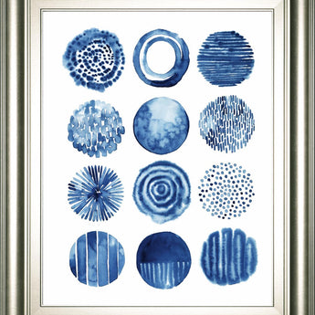 22x26 Differing Drops II By Grace Popp - Blue