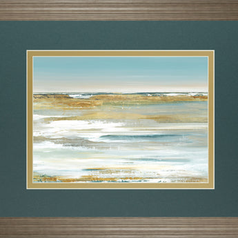 Blue Horizon By Valeria Mravyan - Framed Print Wall Art - Blue