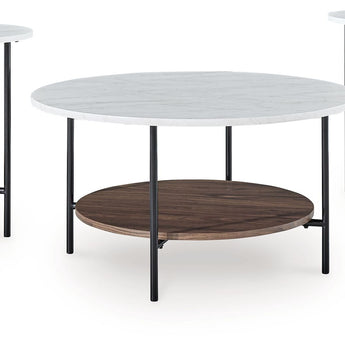 Wrenwich - Occasional Table Set (Set of 3) - Brown / Black / White