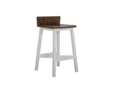 Pueblo Wooden Seat & Base Stool (Set of 2) - detail